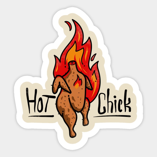 Hot Chick Sticker by OsFrontis